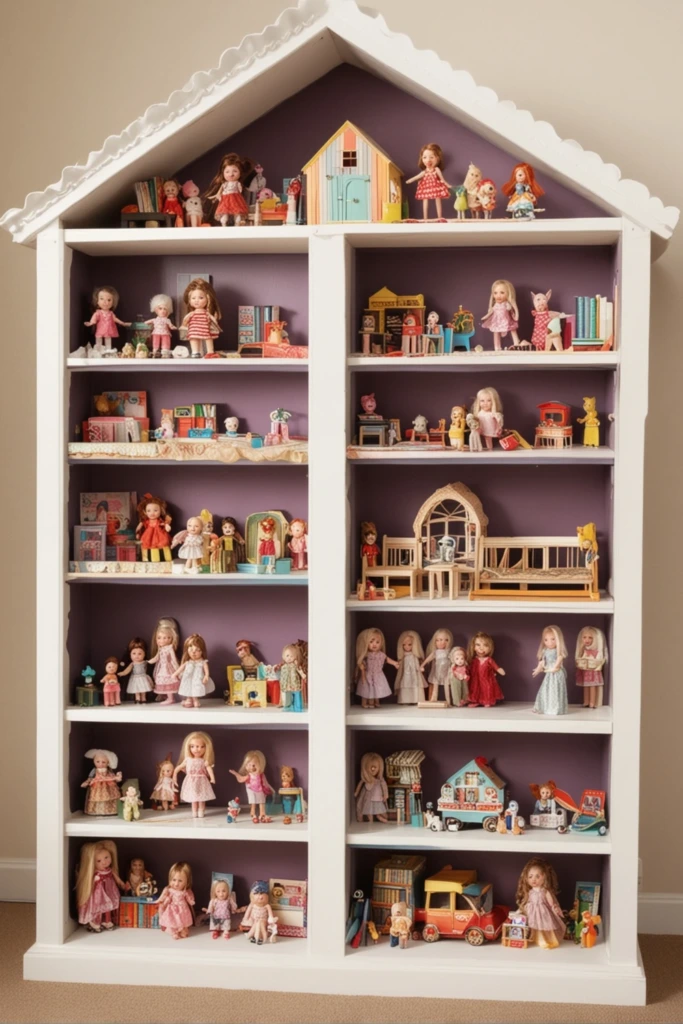 Whimsical Dollhouse Storage