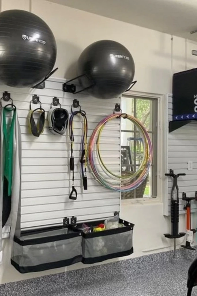 Mount Fitness Gear on Slatwall