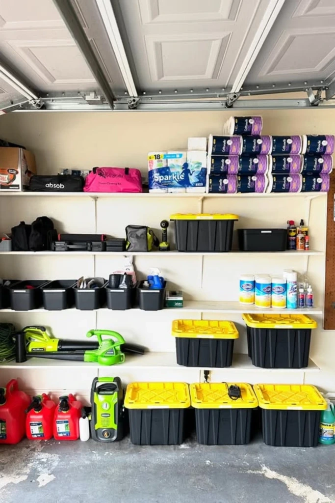 Line Walls with Open Shelving