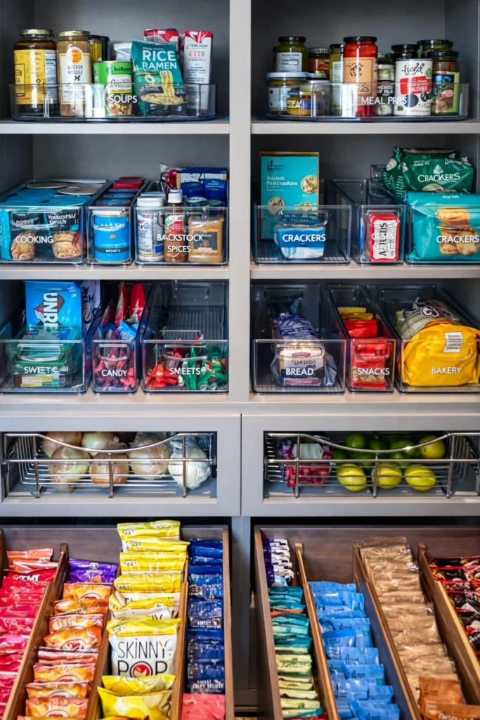 Zoned Pantry Pull-Outs