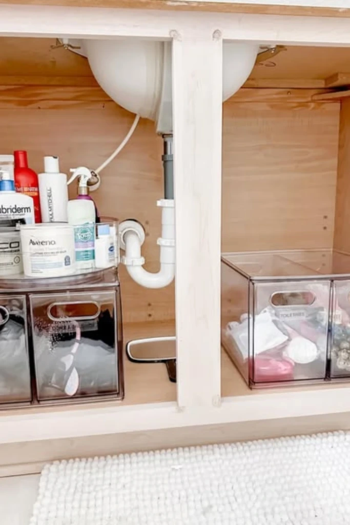 Clear Drawers for Bathroom Essentials