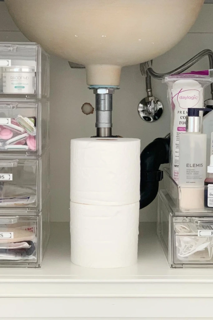 Compact Drawer Towers for Bathroom Storage
