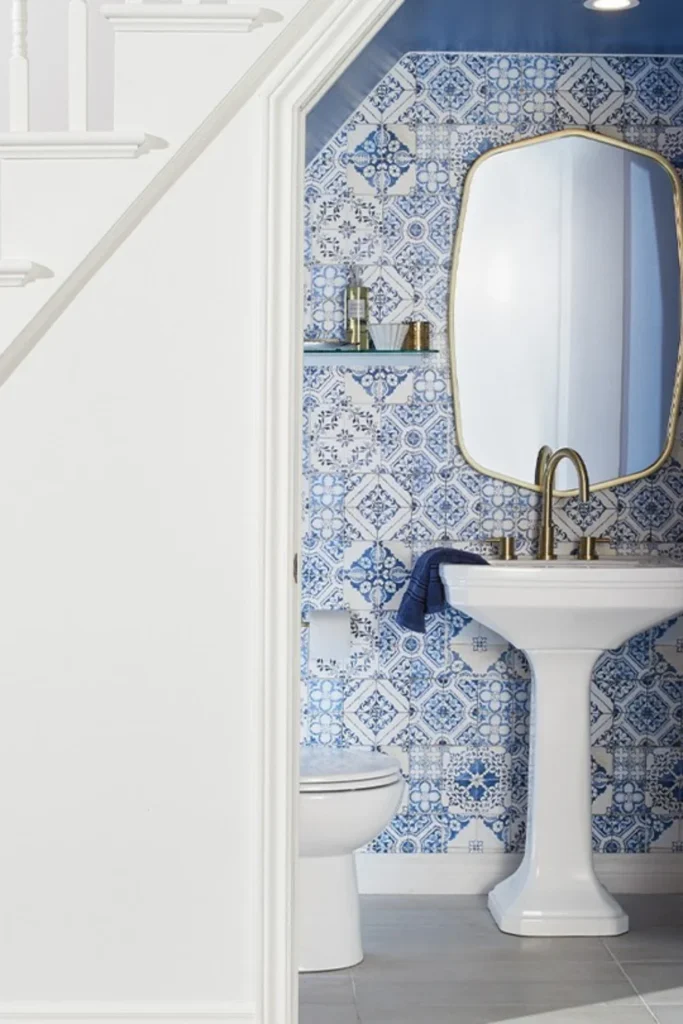 Under-Stair Powder Room