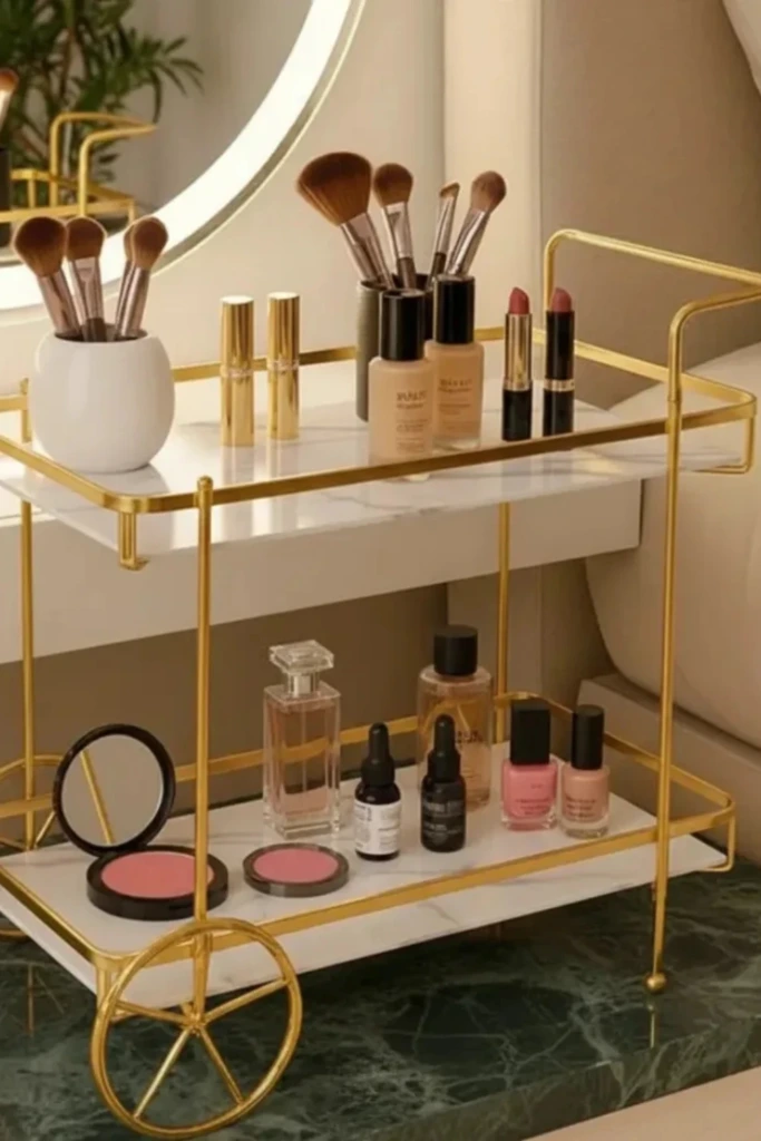 Rolling Vanity Cart