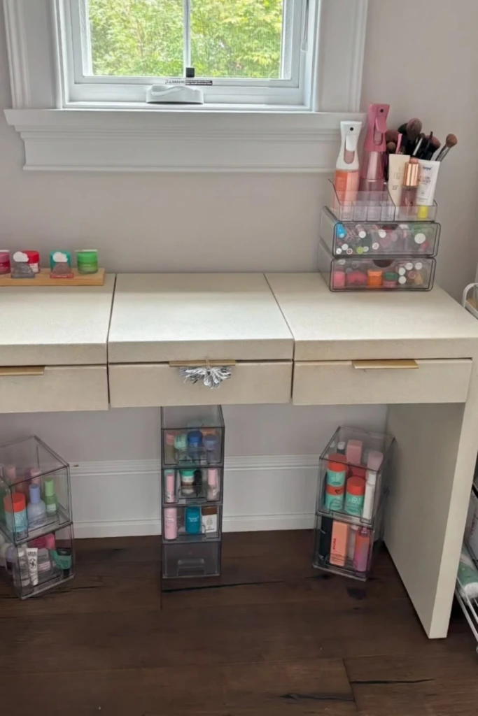 Stackable Drawer & Rolling Cart Combo