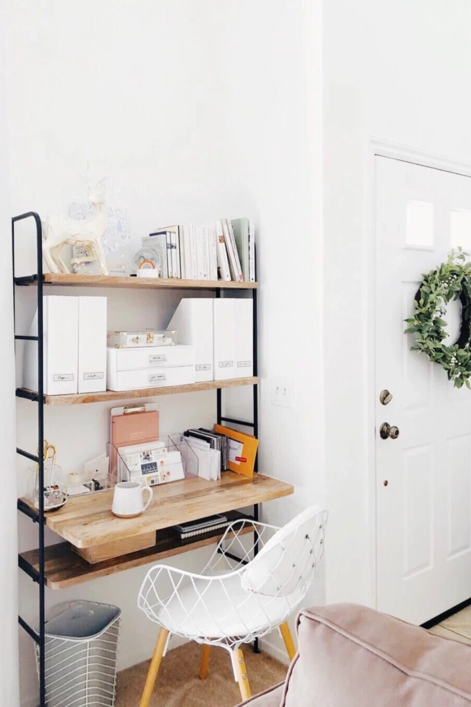 Vertical Desk Shelving