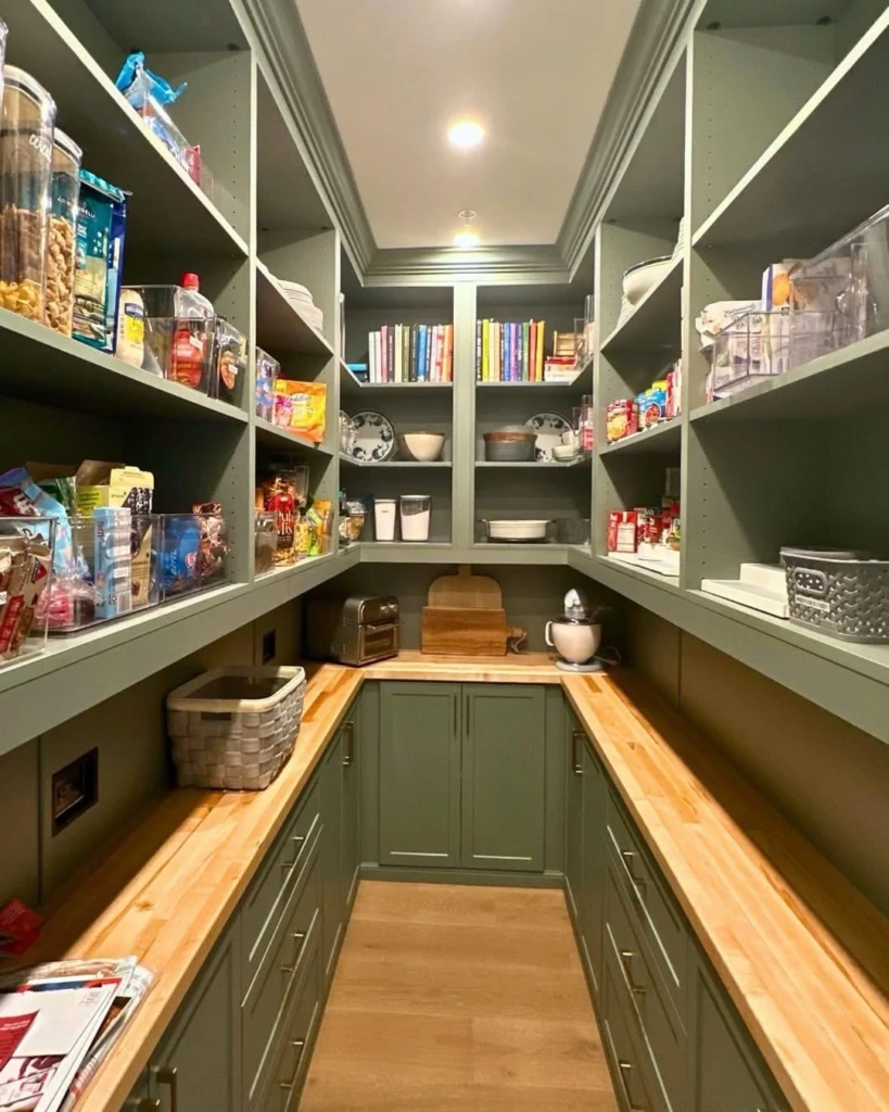 11. Olive Green Pantry