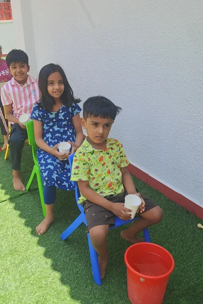 Seated Cup Relay