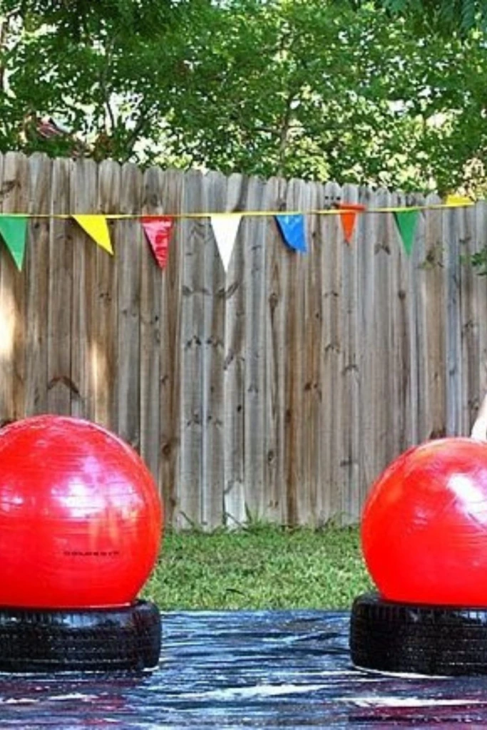21. Wet Backyard Obstacle Course