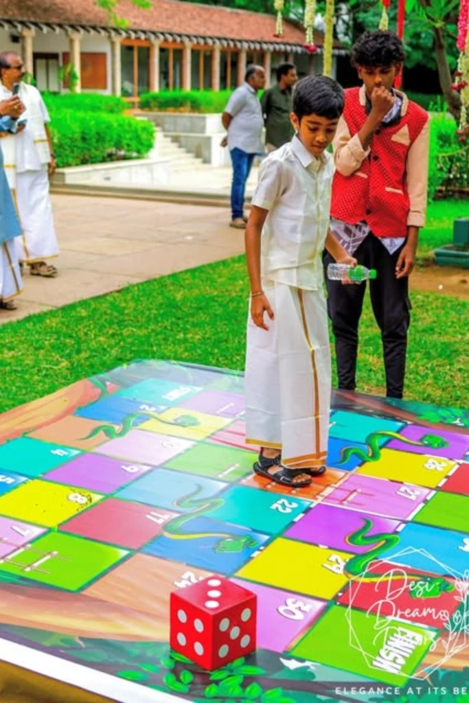 Giant Snakes and Ladders Game