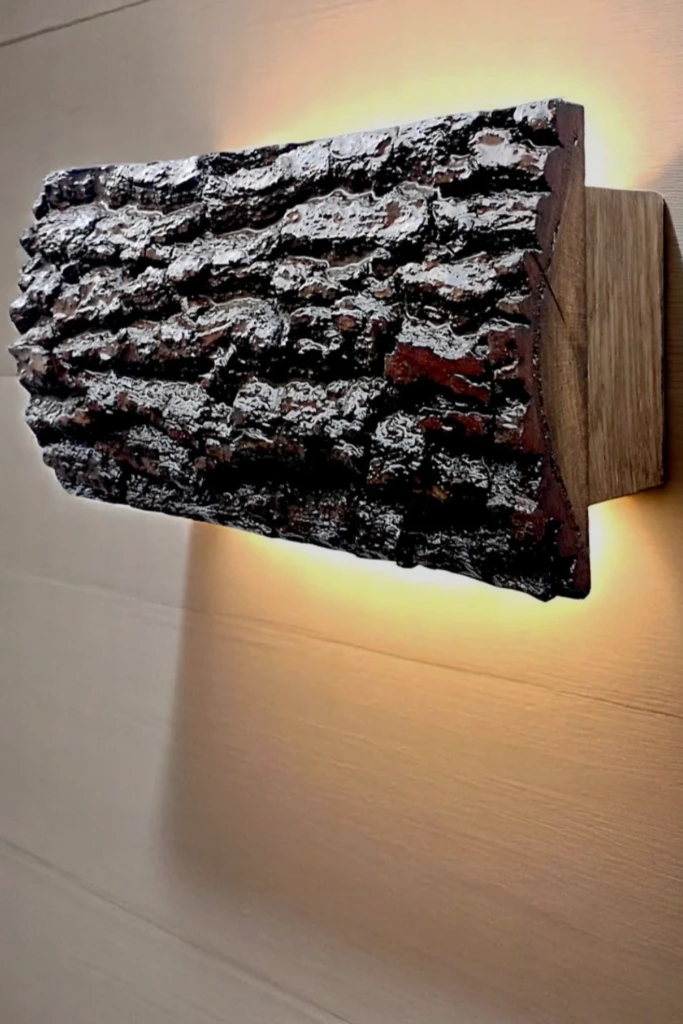 Bark Wall Light