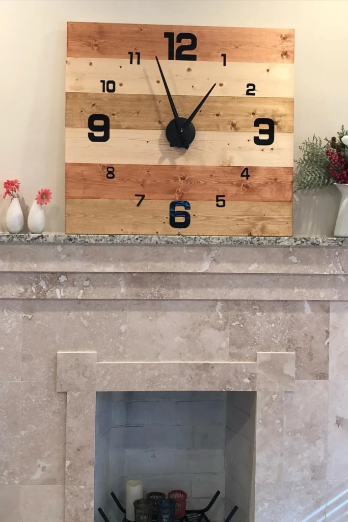 Oversized Wood Clock