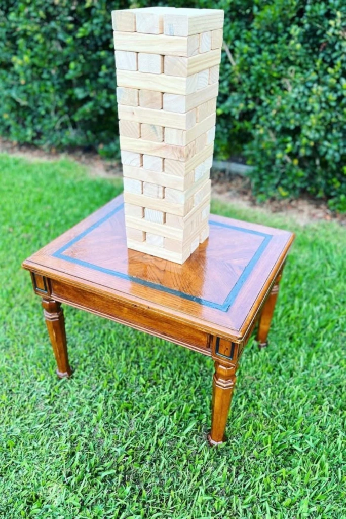 3. Giant Jenga
