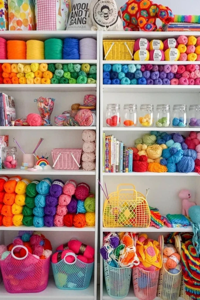 Shelves With Baskets