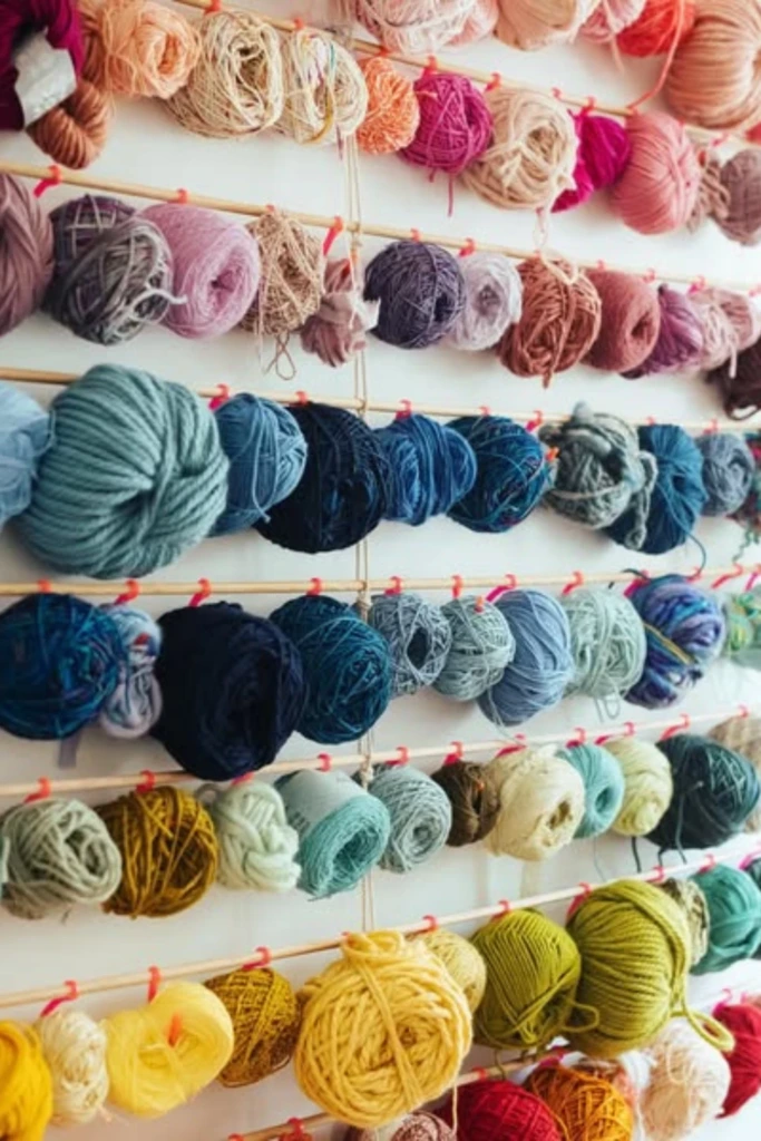 Yarn Rail Storage