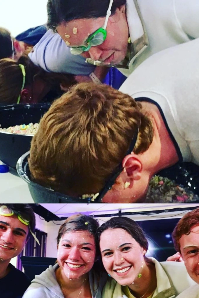 Cereal Face Dunk Race