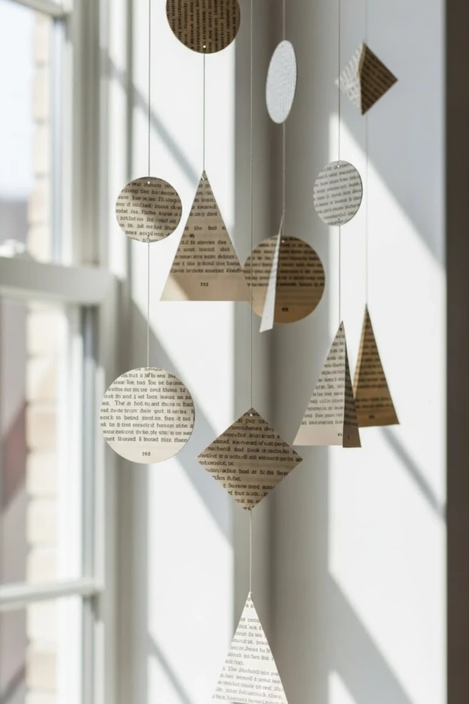 Book Page Mobile - Book Crafts
