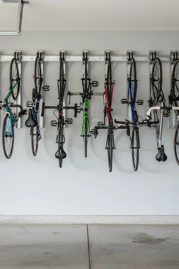 Sliding Rail System - DIY Bicycle Rack Ideas