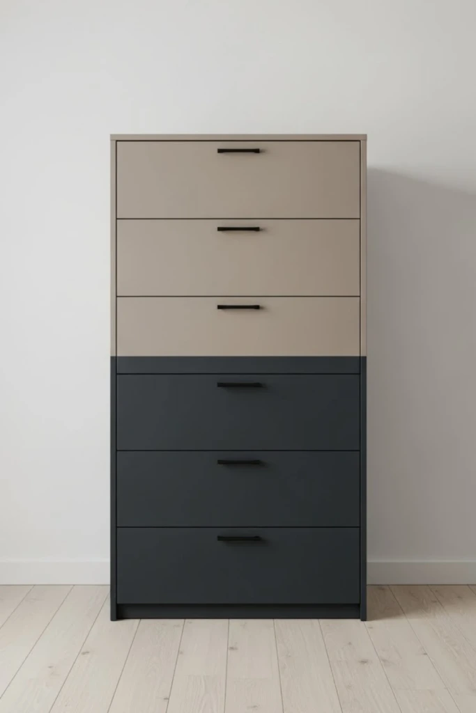 Two-Color Blocking - DIY Furniture Renovation Ideas