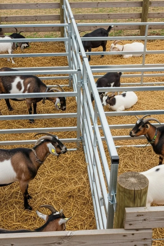 Split-Use Pen - DIY Goat Pen Ideas