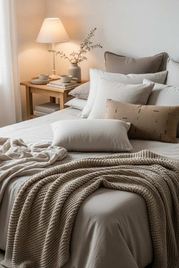 Layered Bed Textures - DIY Room Decor Ideas