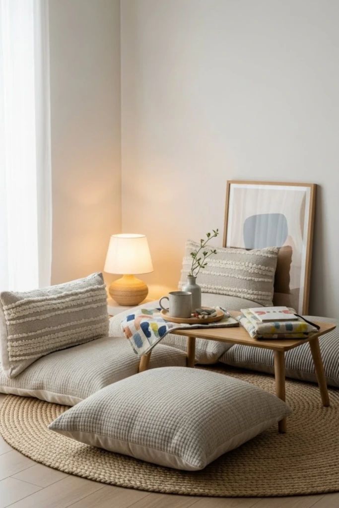 Low Seating Zone - DIY Room Decor Ideas