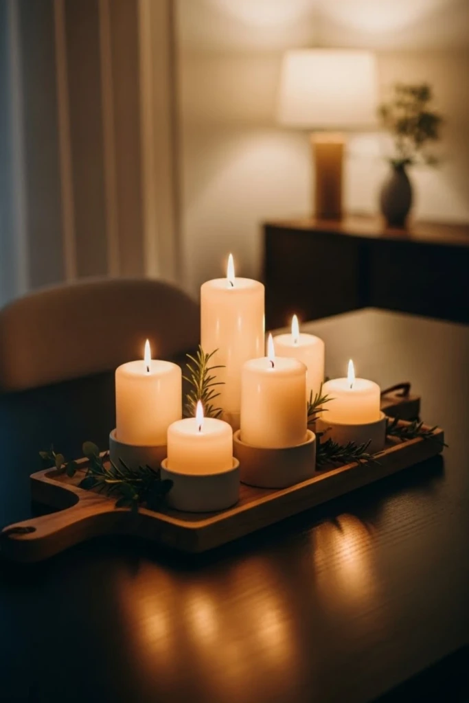 Candle Cluster Tray - Dollar Store DIY Ideas