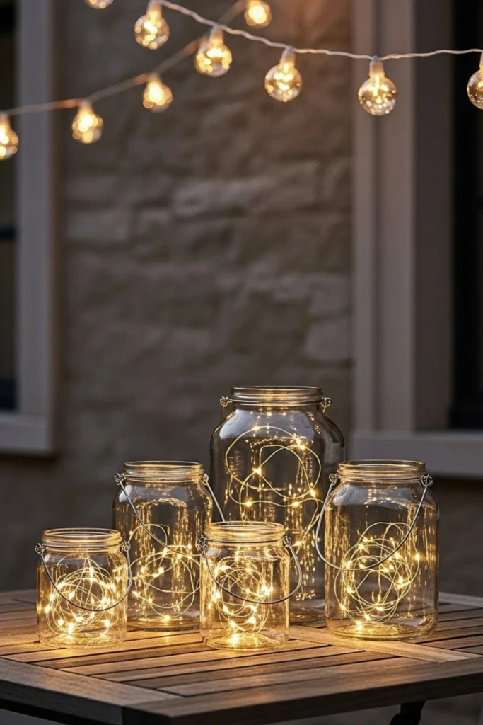 Glass Jar Lanterns - Dollar Store DIY Ideas