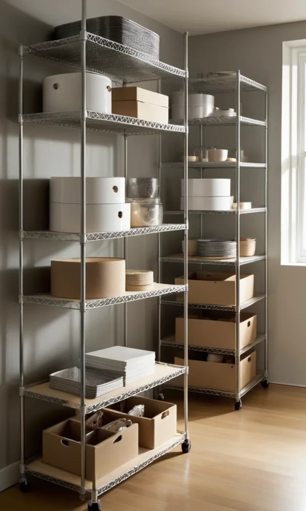 Wire Shelving Units - How to Store Fabric – 12 Genius Hacks to Organize