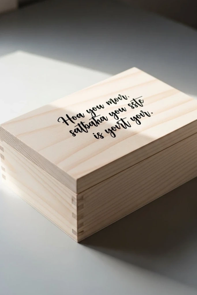 Handwritten Quote Lid - Painted Memory Box Ideas