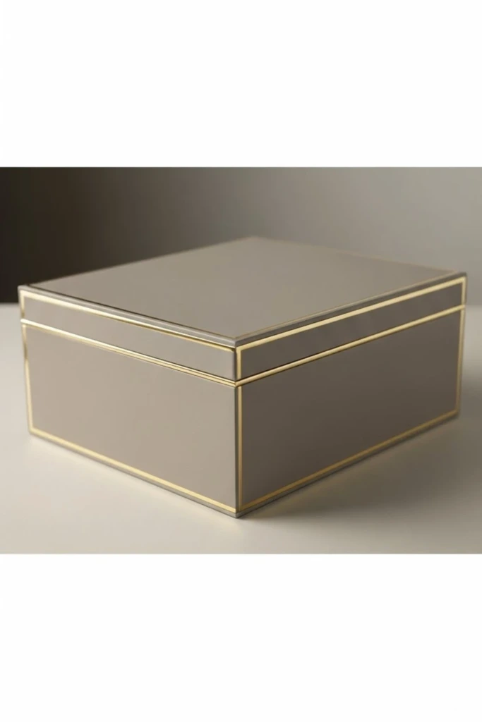 Gold Accent Edges - Painted Memory Box Ideas