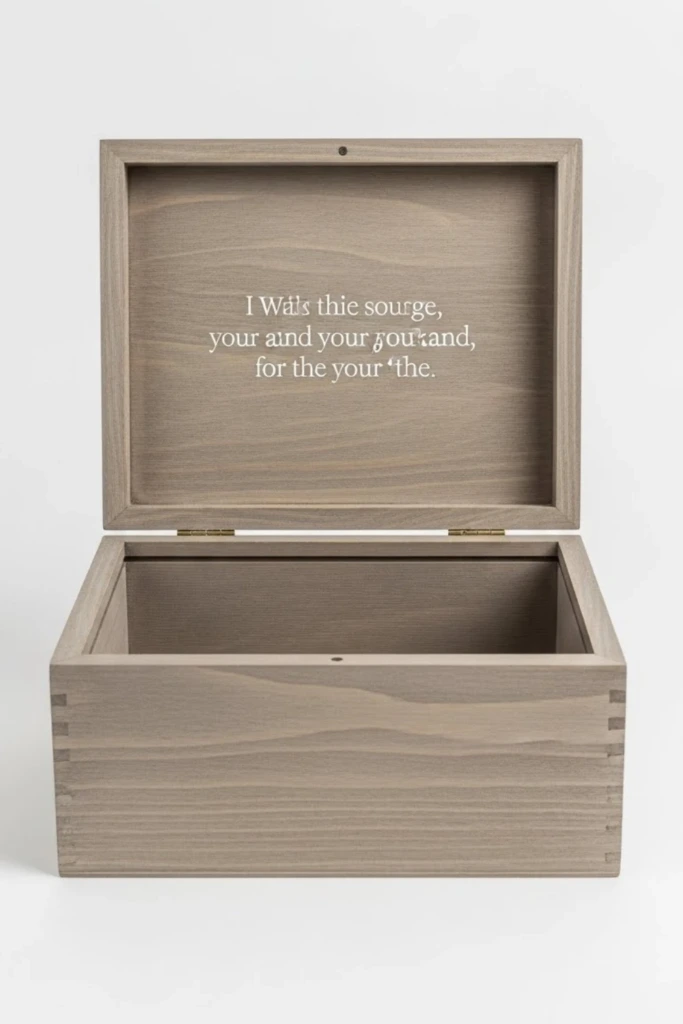 Inside Quote Reveal - Painted Memory Box Ideas