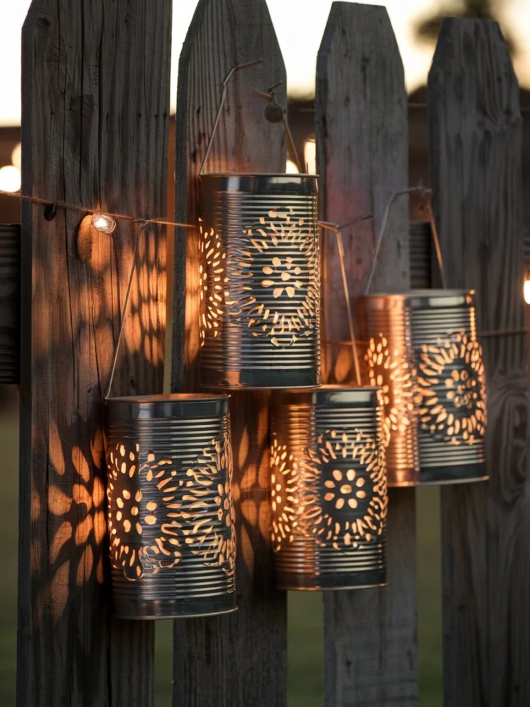 Tin Can Lanterns - Western Party Decorations