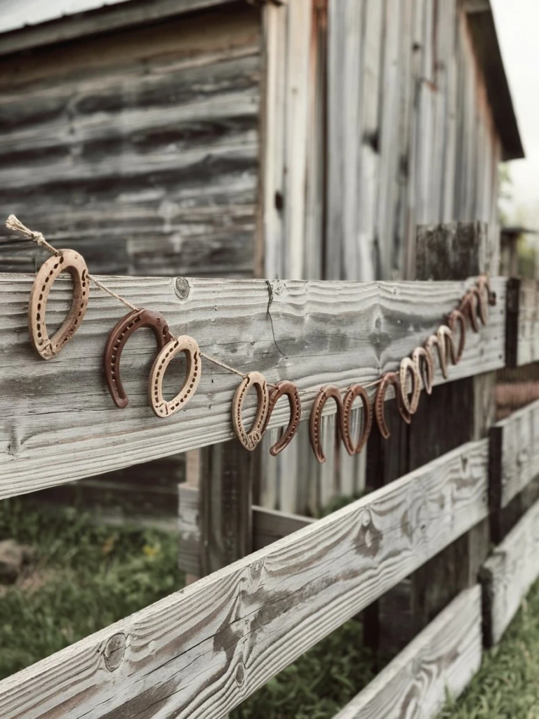 Horse Shoe Garland - Western Party Decorations
