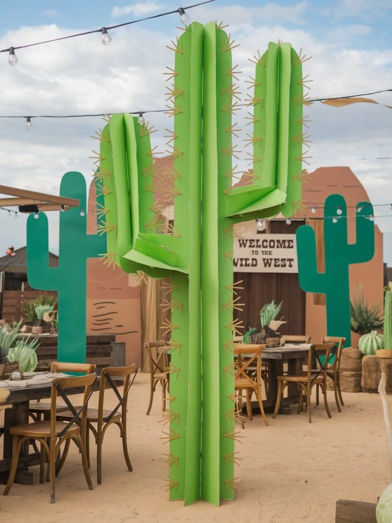 Cactus Cutouts - Western Party Decorations