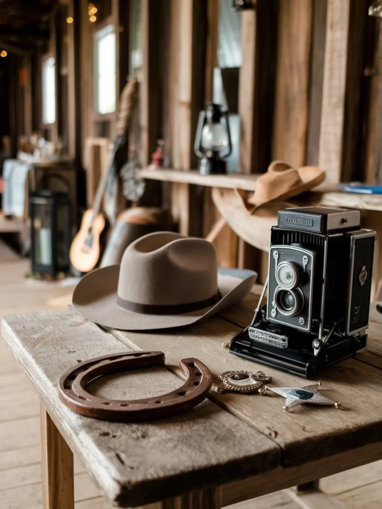 Horseshoe Photo Props - Western Party Decorations