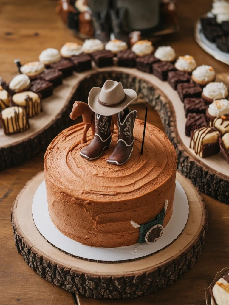 Western-Themed Cake Topper - Western Party Decorations