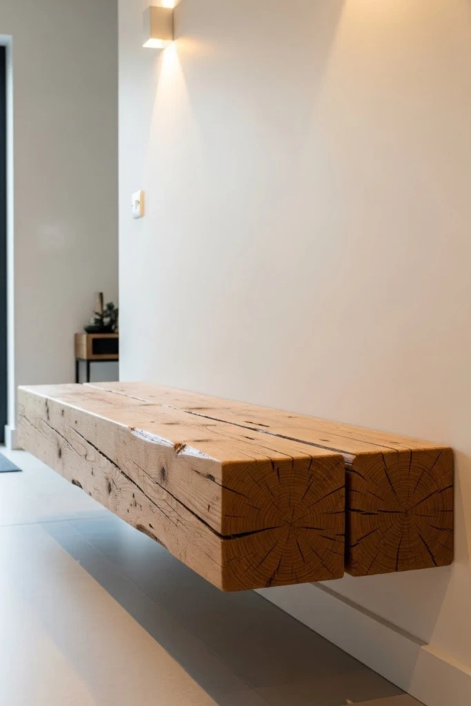 Floating Wood Bench - Wood Crafts