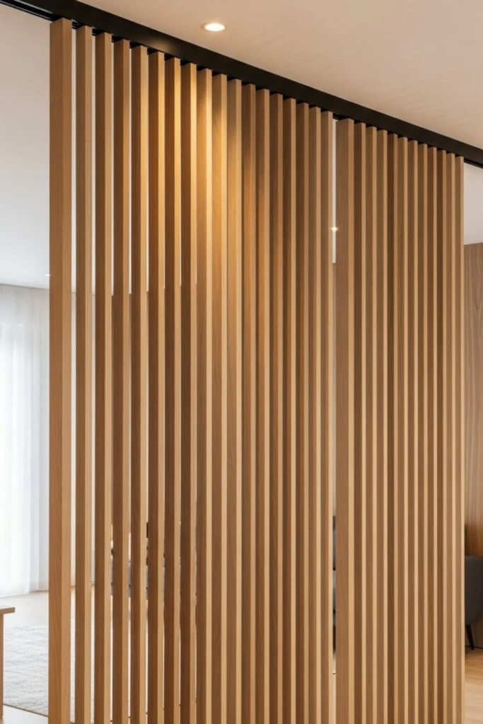 Sliding Wood Room Divider - Wood Crafts