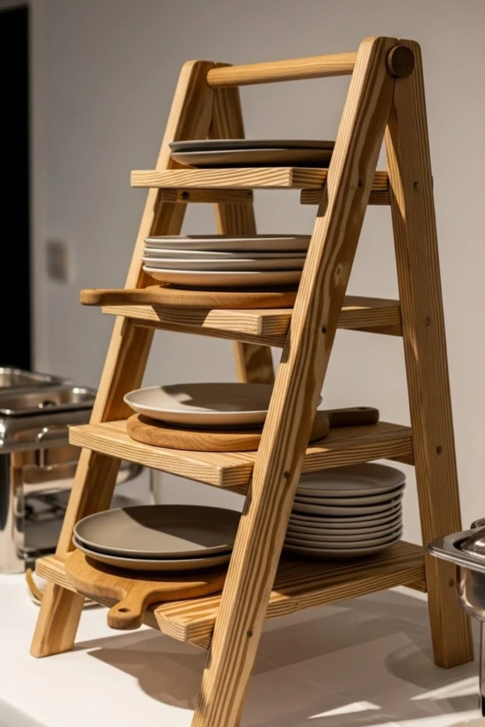 Wooden Serving Ladder - Wood Crafts