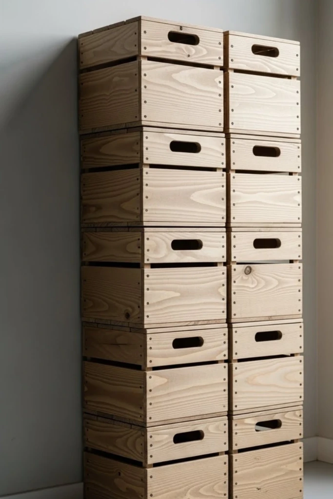 Wooden Storage Crates - Wood Crafts